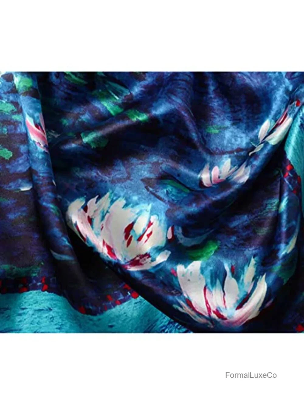 100% Mulberry Silk Square Scarf, Hair Wrap, Gift Boxed